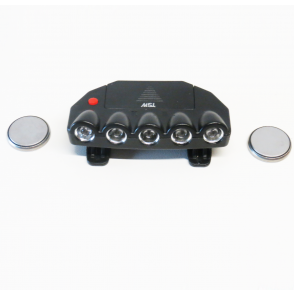 Pisca Alerta 5 Leds Para Capacete Com Pilhas Tsw